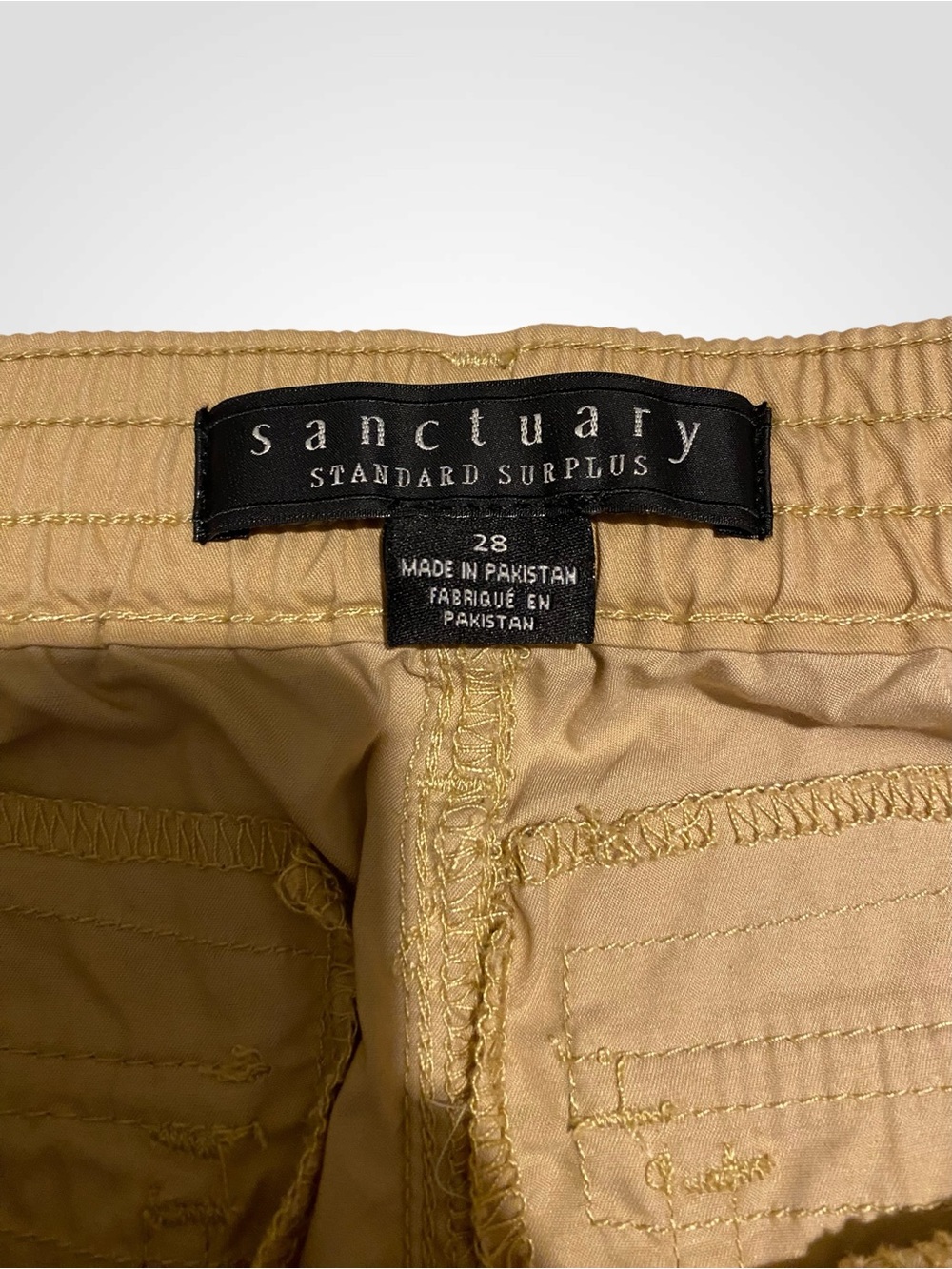 Anthropologie Sanctuary Cali Cargo Pants khaki Utility Pants NWT Size 2 - Picture 10 of 13